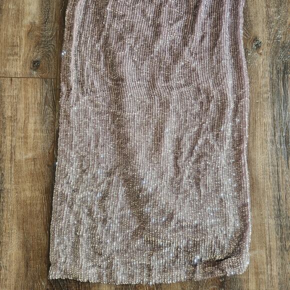 Retrofete Katya Dress Lilac Purple XS Maxi Sequins Cowl Neck Sleeveless NWT - Picture 9 of 12